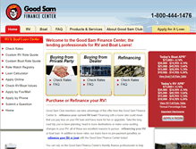 Tablet Screenshot of goodsamrvloans.com